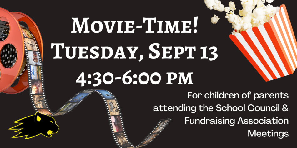 Kids Movie-Time! Tuesday, Sept 13 – 4:30-6:00 pm