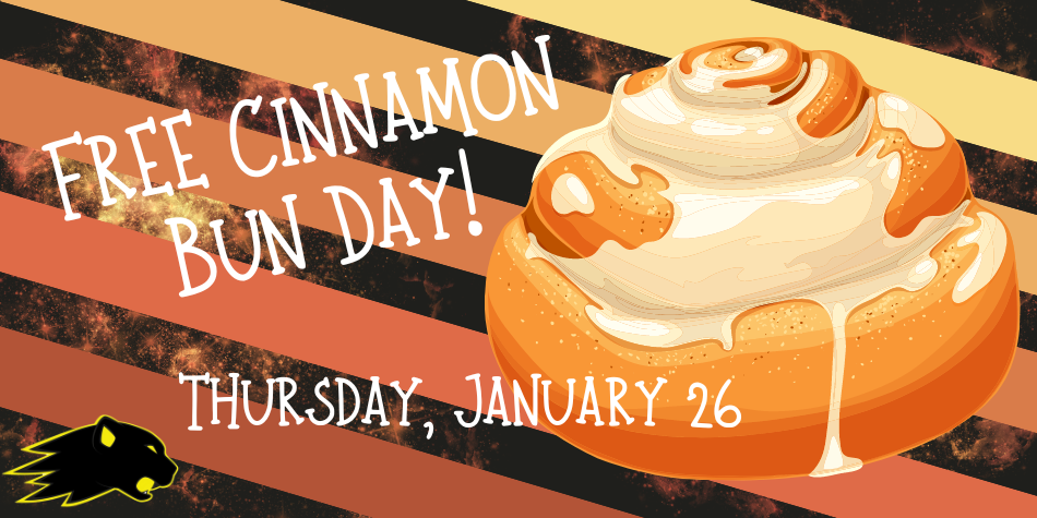Free Cinnamon Bun Day on January 26th