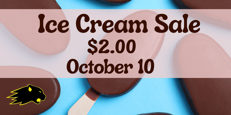 Ice Cream Sale October 10th