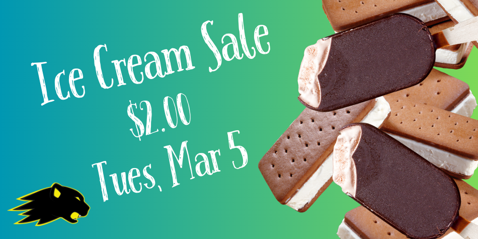 Ice Cream Sale March 5