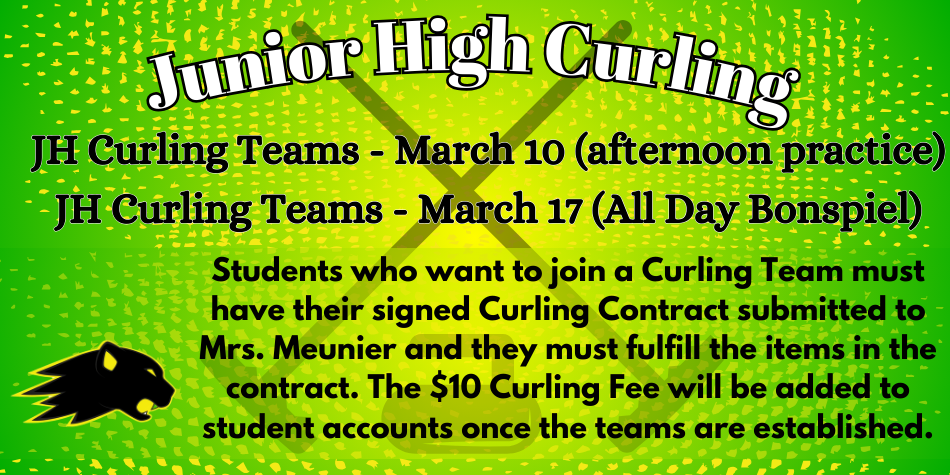 Junior High Curling March 10 & 17