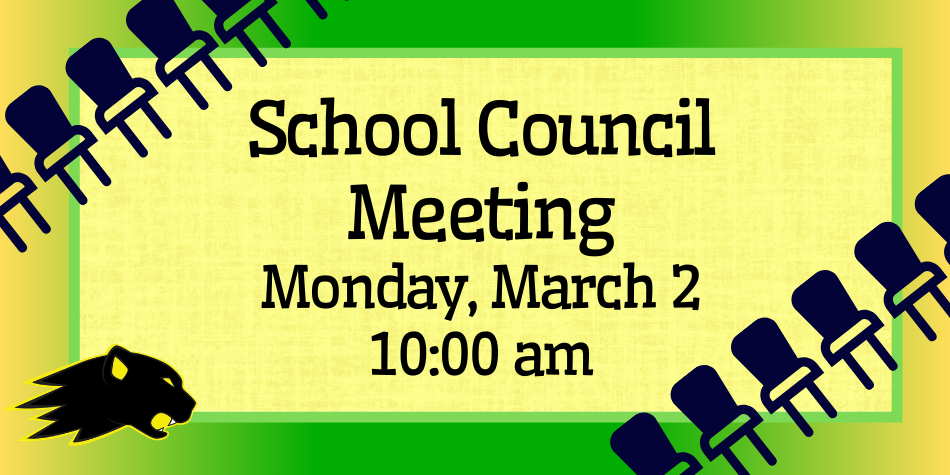 School Council Meeting on March 2 @ 10:00 am