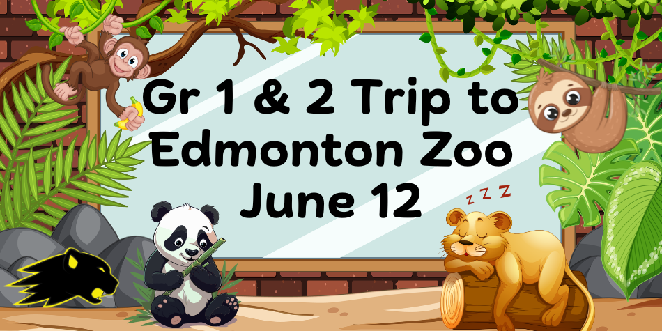 Gr 1 and 2 Trip to the Zoo on June 12