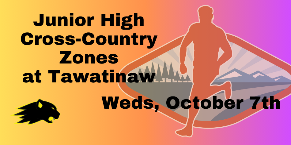 Jr High Cross Country Zones @ Tawatinaw on October 7th