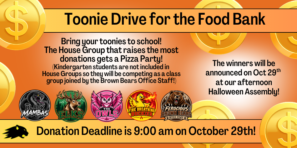 Toonie Drive for the Food Bank