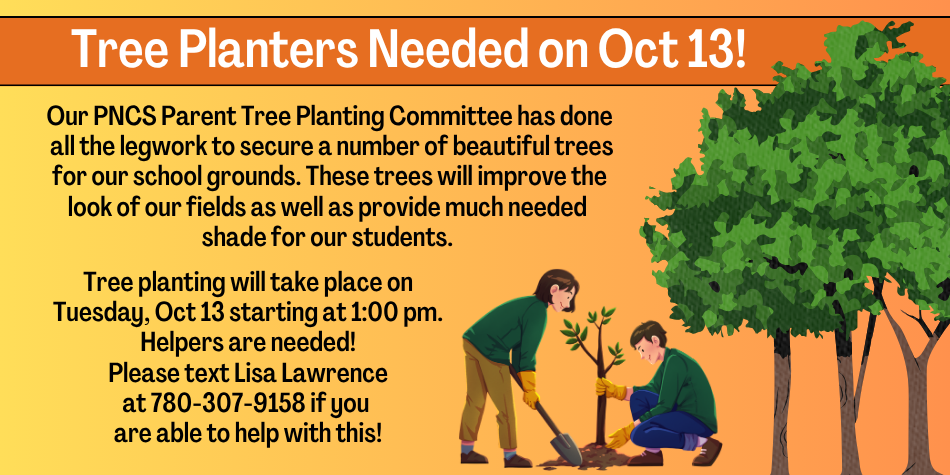 Tree Planters Needed for October 13th!